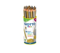 Färgpennor Giotto Mega guld/silver, 24-pack