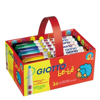 Fiberspetspennor Giotto be-bè, 36-pack