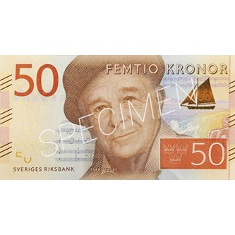 Sedel 50 kronor, 100-pack