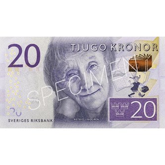 Sedel 20 kronor, 100-pack