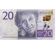 Sedel 20 kronor, 100-pack