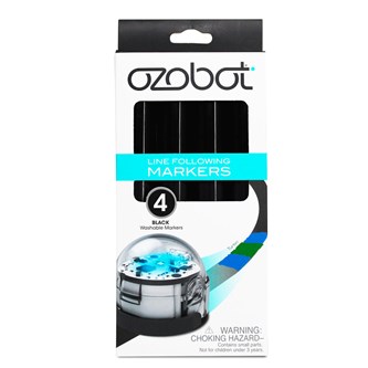 Ozobot märkpennor svart 4-pack