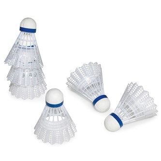 Badmintonboll med korkbas 6-pack