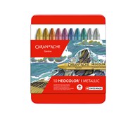 Vaxkrita Caran d'Ache NEOCOLOR I Metallic, 10-pack