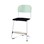 Stol Matte FSC BX sh 45 cm liten sits vitt stativ