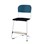 Stol Matte FSC BX sh 45 cm liten sits vitt stativ