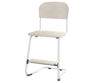 Stol Matte FSC BX sh 45 cm liten sits vitt stativ