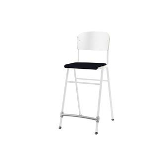 Stol Matte FSC BX sh 65 cm liten sits vitt stativ